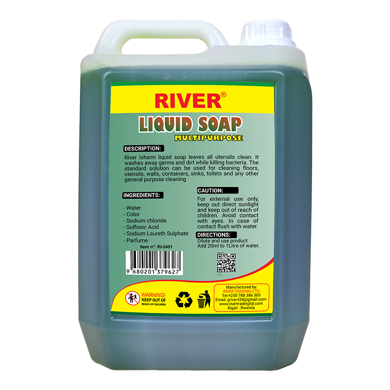 Ishami liquid soap back side